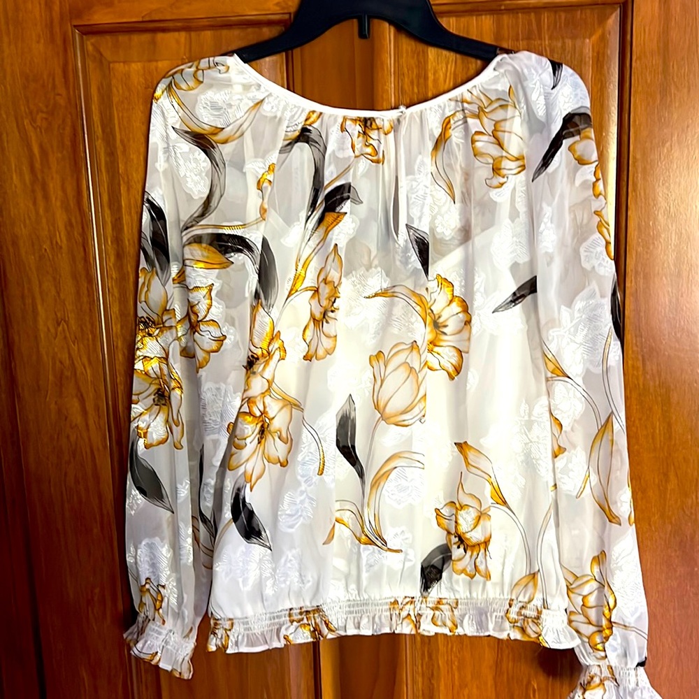 White House Black market fall blouse